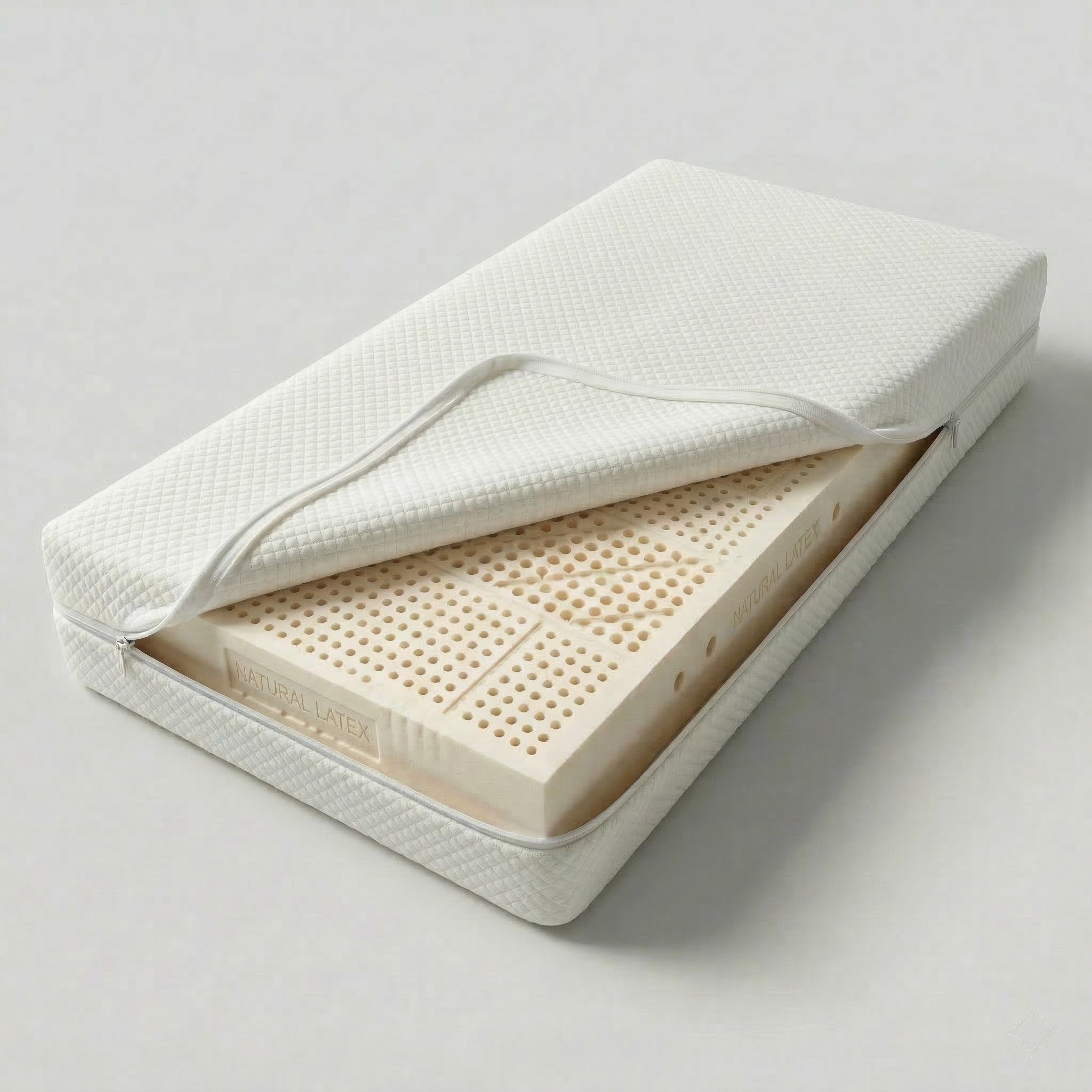 Organic Sleep latexmadras med 100% FSC-certificeret naturlatex, 19 cm og bambusbetræk