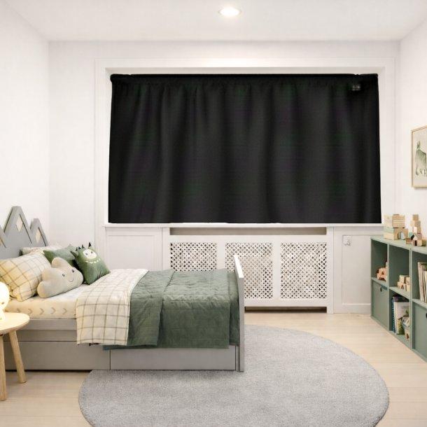 Sort Instant Night mørklægningsgardin XXL Special Edition til meget brede vinduer op til 217 cm