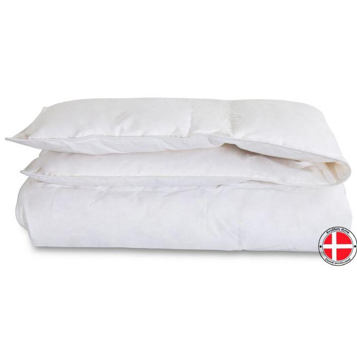 Premium By Borg luksus helårs moskusdundyne junior 100x140 cm kassettedesign