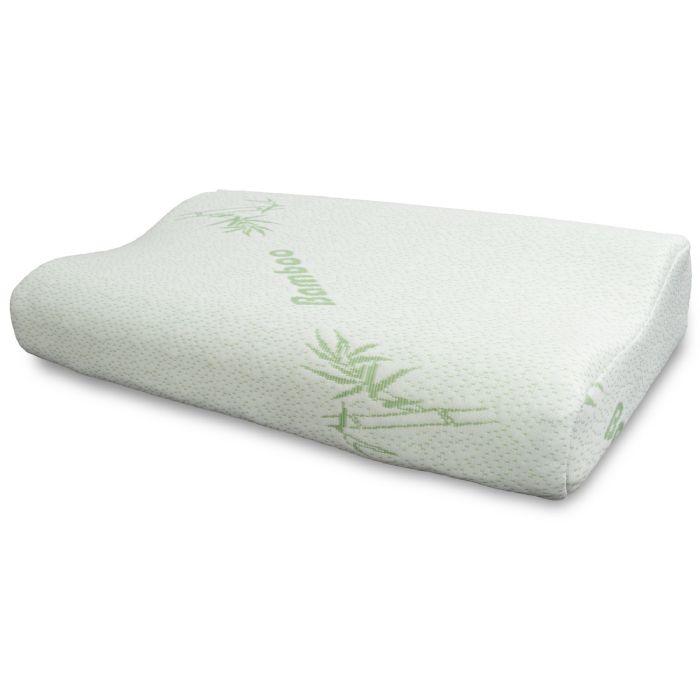 Zen Sleep ergonomisk bambus nakkepude med dobbelt højde og memory foam kerne